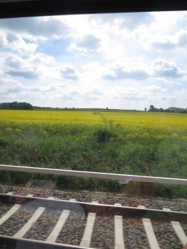 The train ride to Leipzig was very scenic.